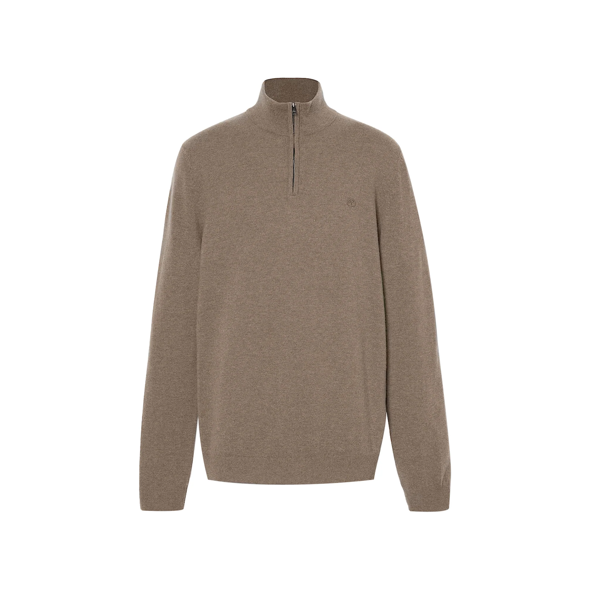 Maglione Uomo con Zip Cohas Brook Marrone - immagine 2