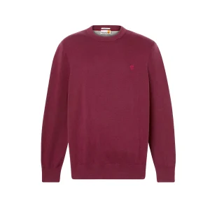 Maglione Uomo in cotone Williams River Bordeaux