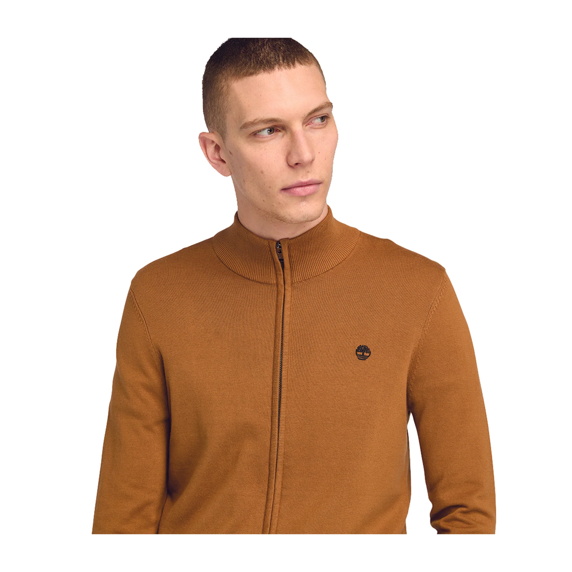 Maglione Uomo con zip Williams River Marrone - immagine 5