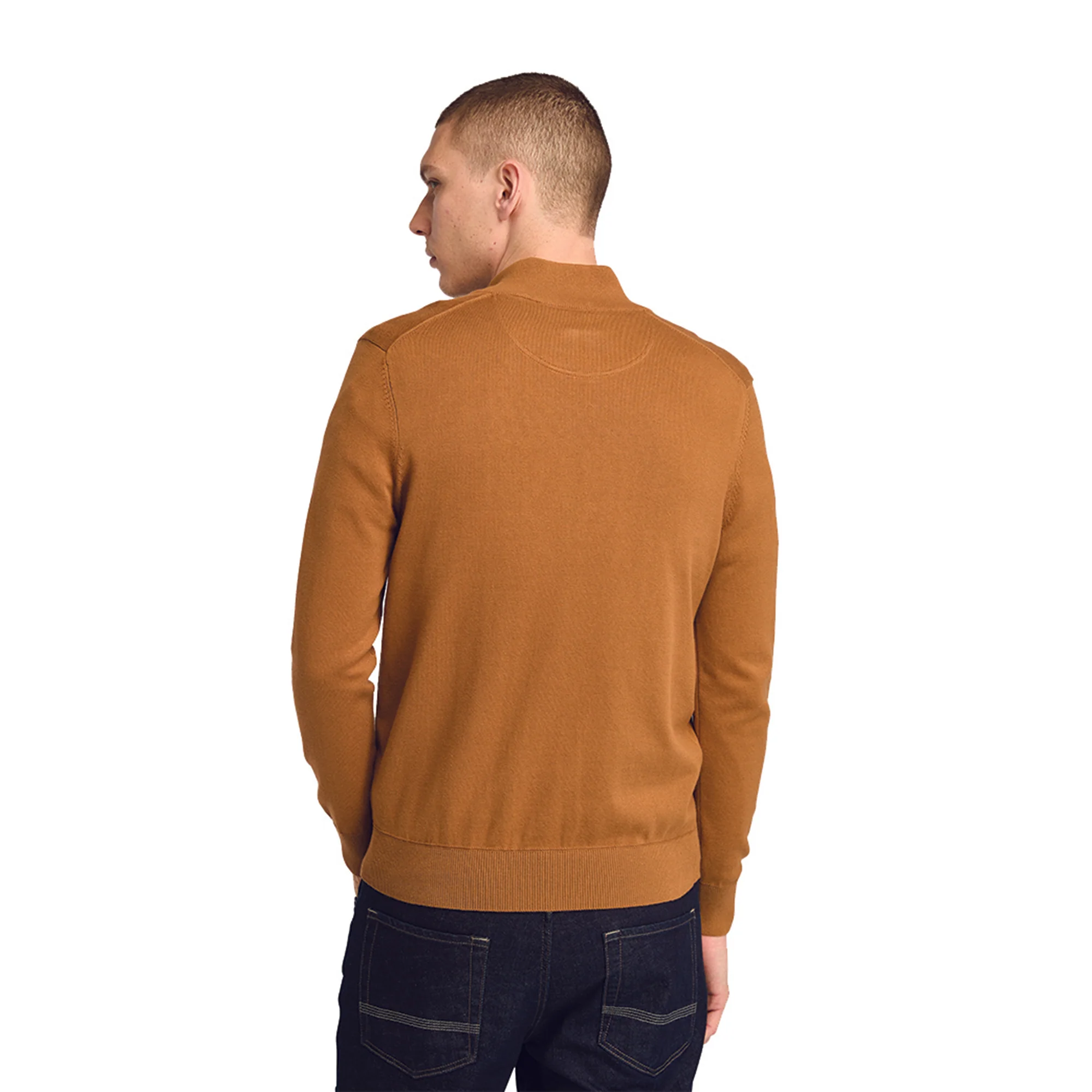 Maglione Uomo con zip Williams River Marrone - immagine 4