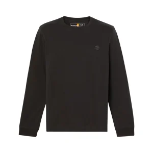 T-shirt a Maniche Lunghe Dunstan River da Uomo in colore nero