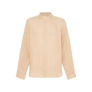 Camicia Uomo Mill Brook in Lino Beige