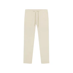 Pantaloni Joggers Uomo in Cotone e Lino Beige