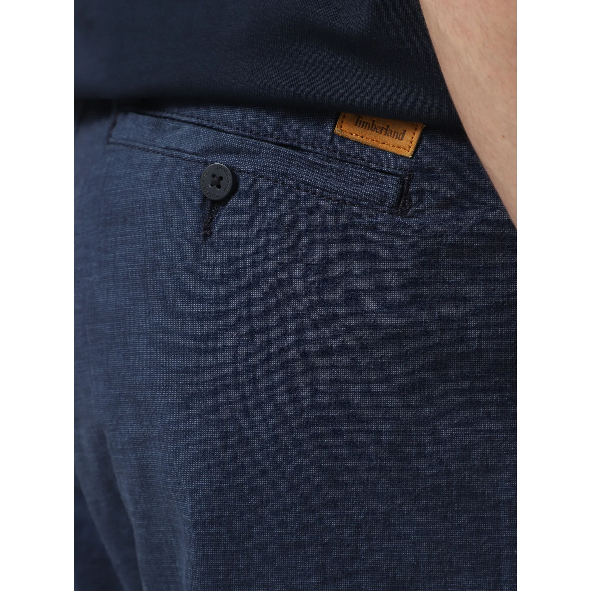 Pantaloni Joggers Uomo in Cotone e Lino Blu - immagine 4