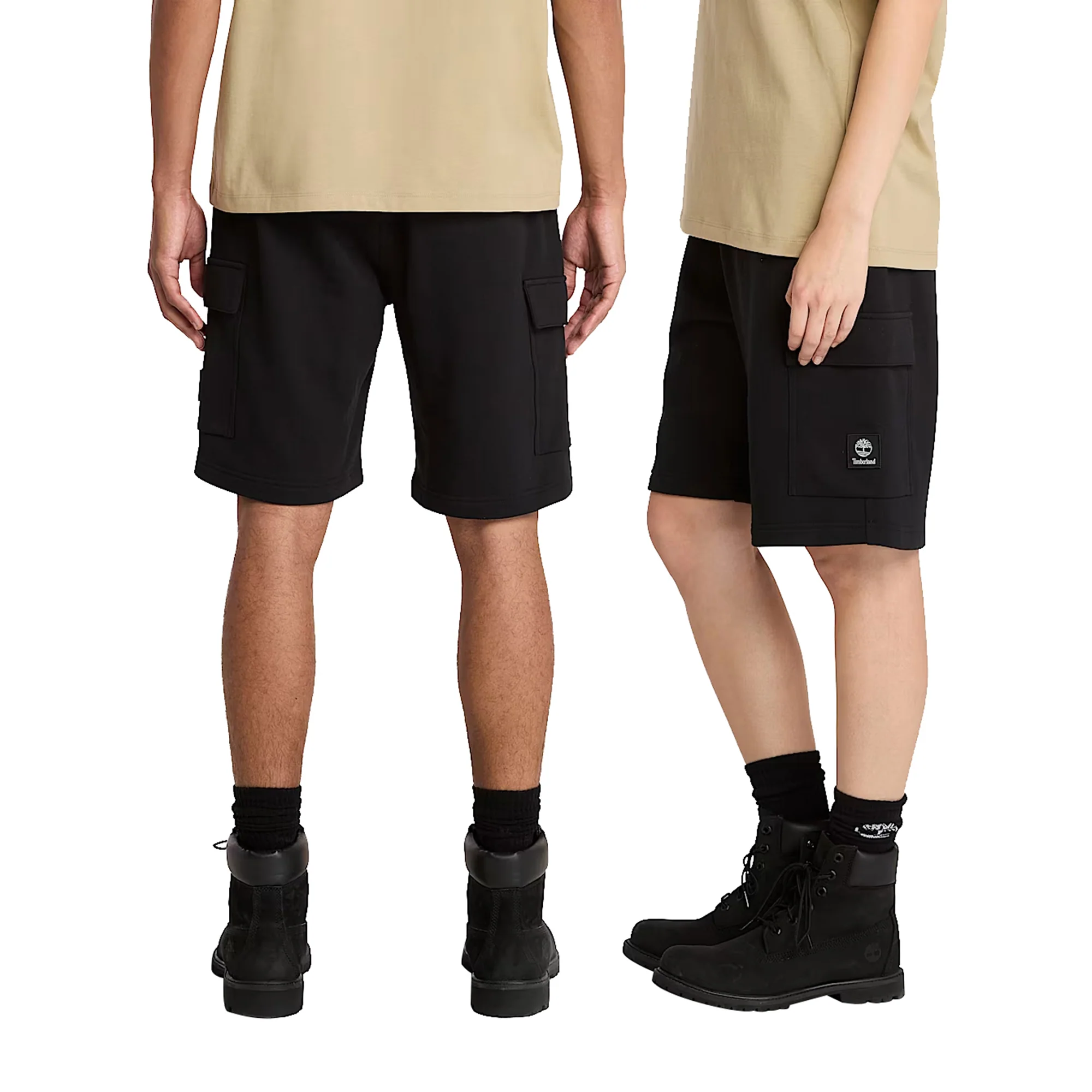 Pantaloncini cargo Unisex Woven Badge Nero - immagine 4