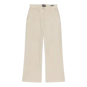 Pantaloni Donna in velluto a coste Délavé Beige