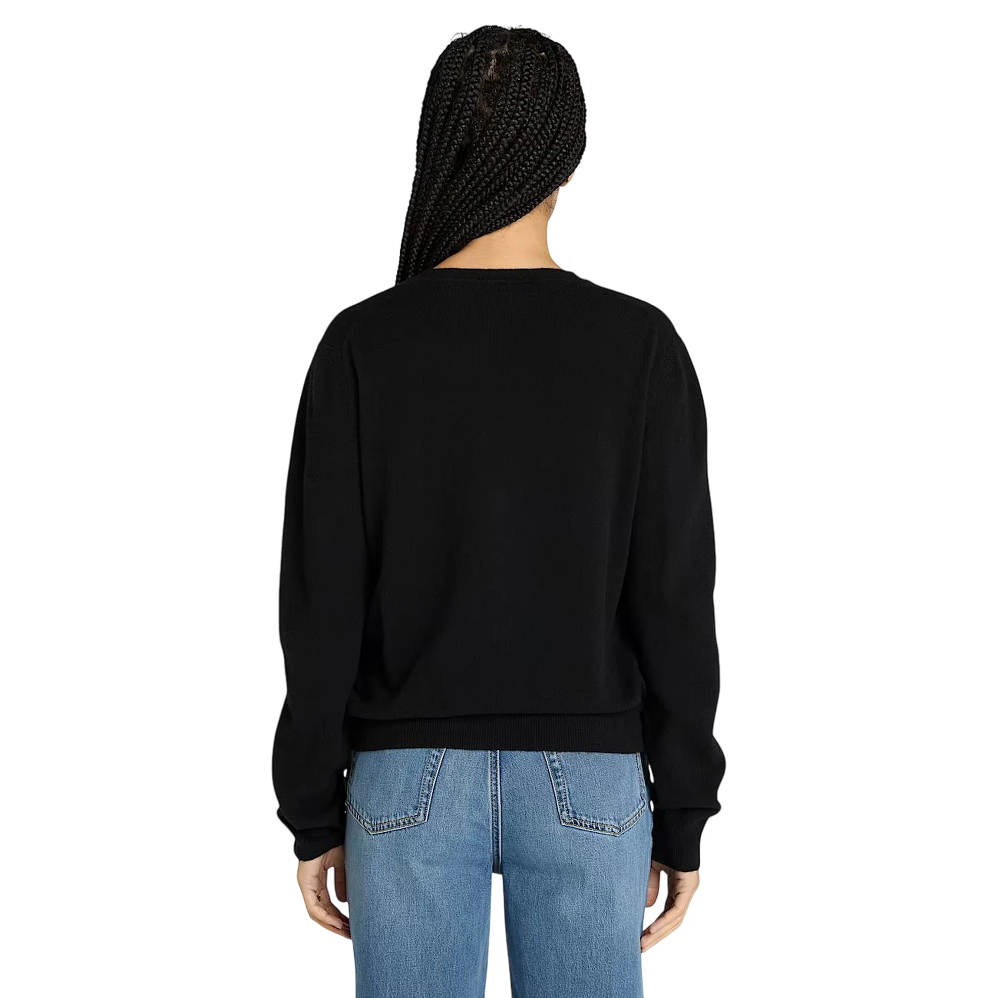 Cardigan Donna in lana merino Nero - immagine 4