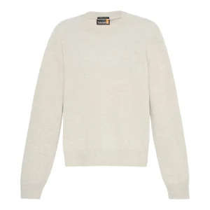 Maglione Donna Girocollo in lana merino Beige