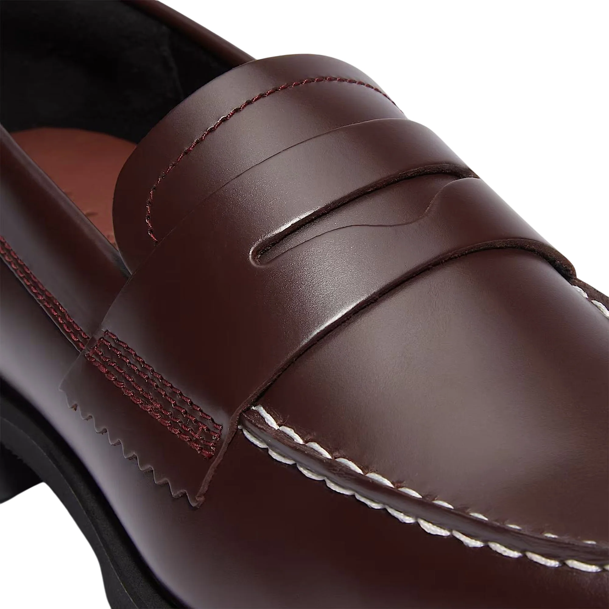 Mocassini Donna Noreen Lite in pelle Bordeaux - immagine 5