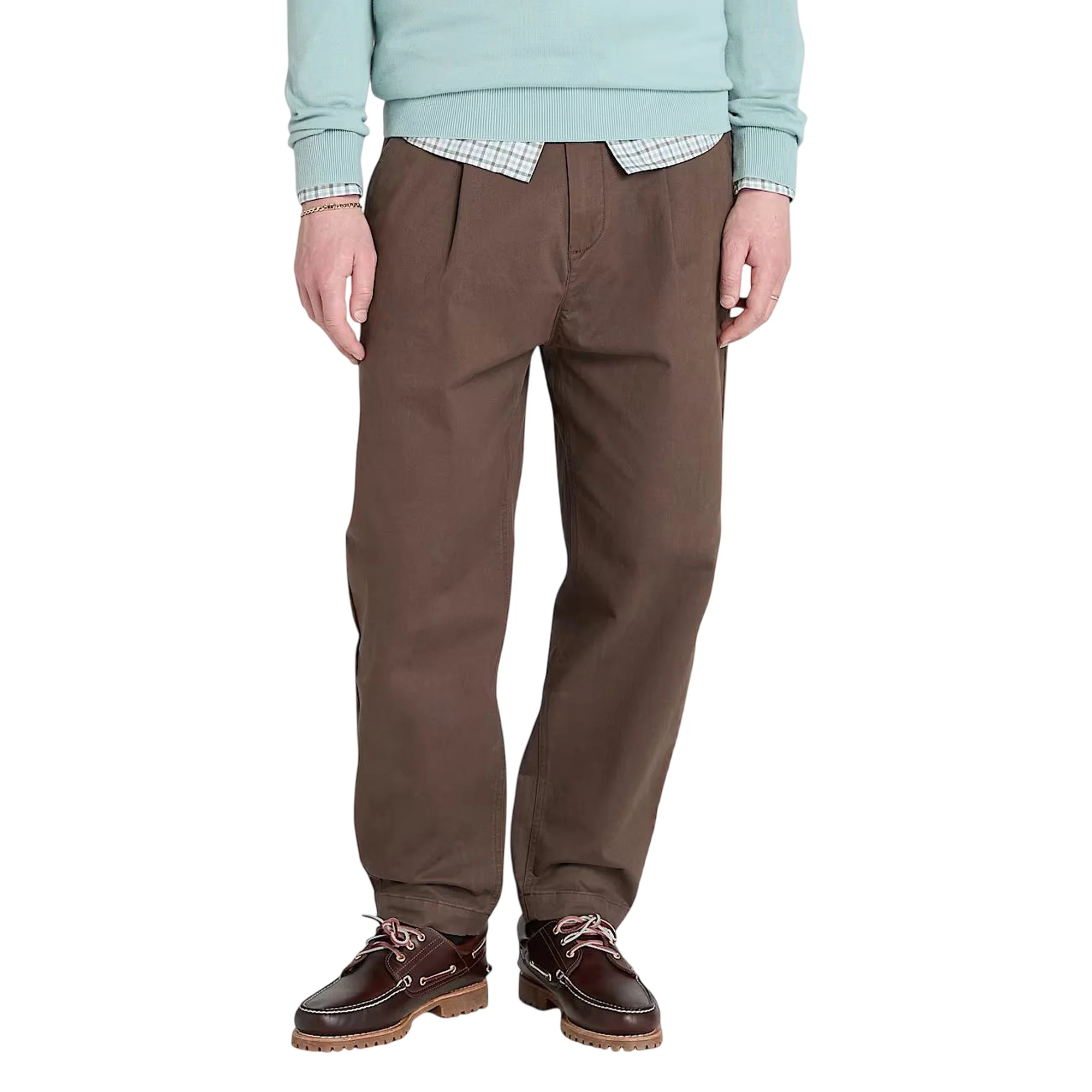 Pantaloni Uomo in Twill Manopesca effetto lavato Marrone - immagine 3