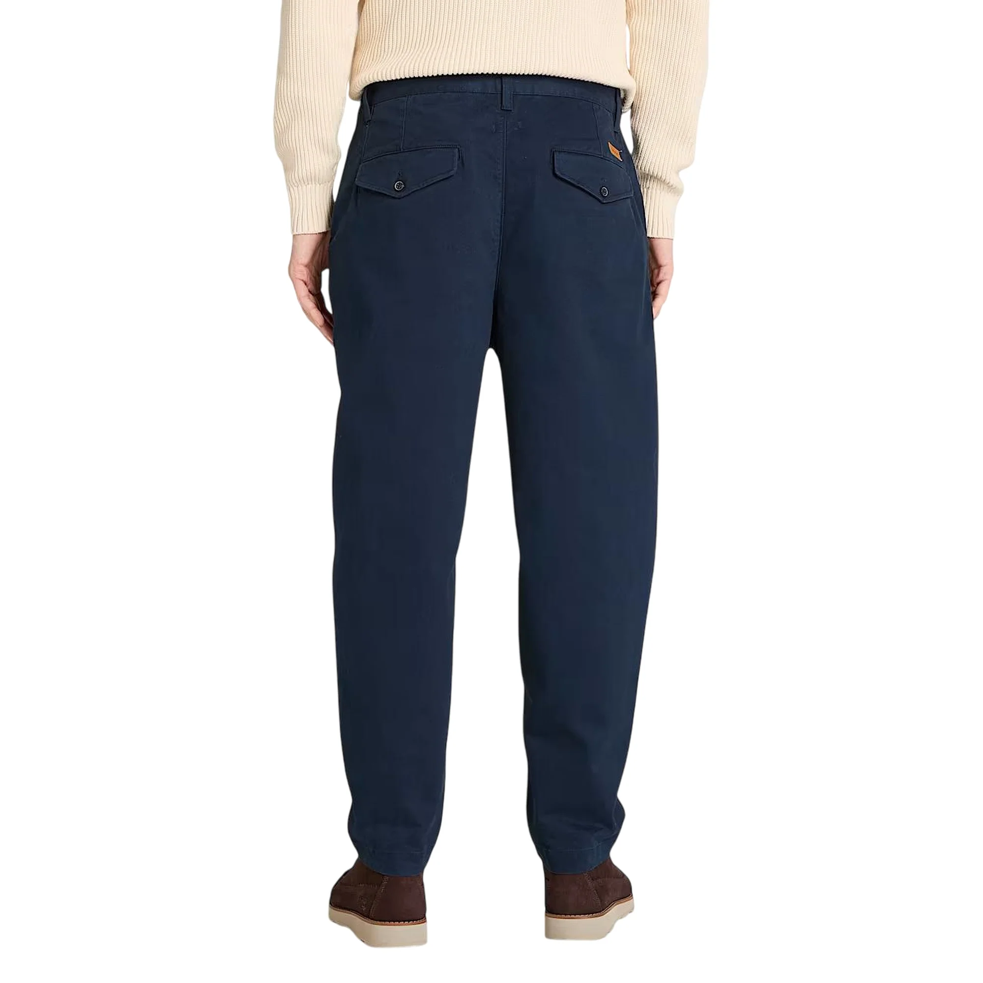 Pantaloni Uomo in Twill Manopesca effetto lavato Blu scuro - immagine 4