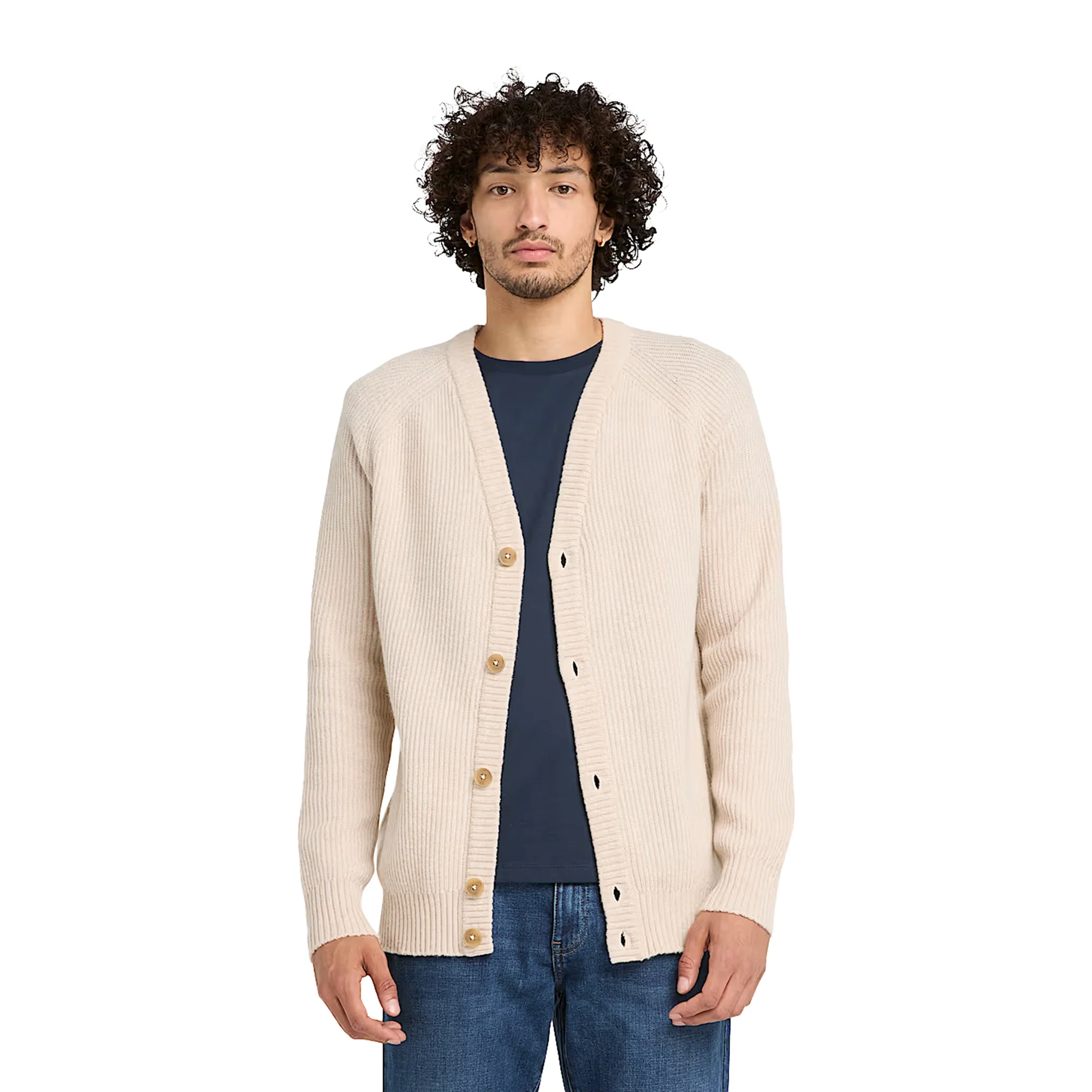 Cardigan Unisex Phillips Brook Beige - immagine 3