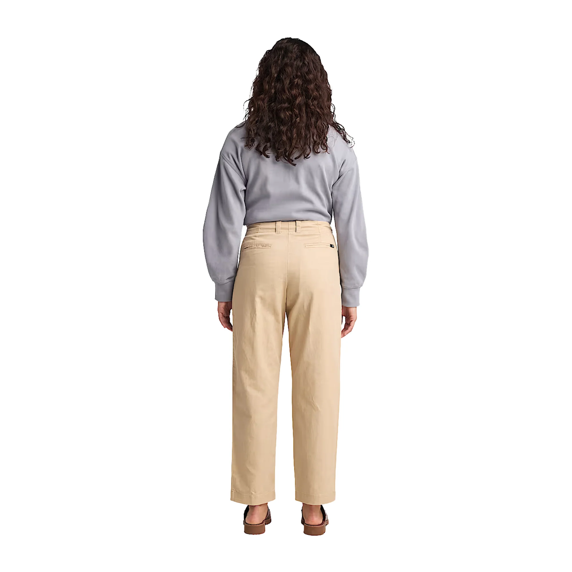 Pantaloni in Lino Utility Fatigue da Donna in beige - immagine 4