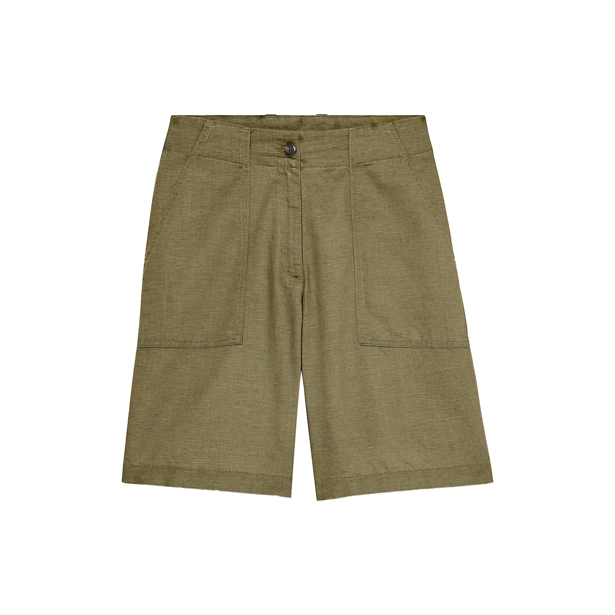 Bermuda in Lino da Donna in Verde