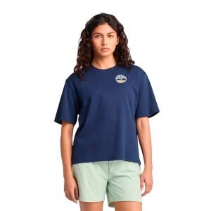 T-shirt Blu da donna con grafica TimberFresh