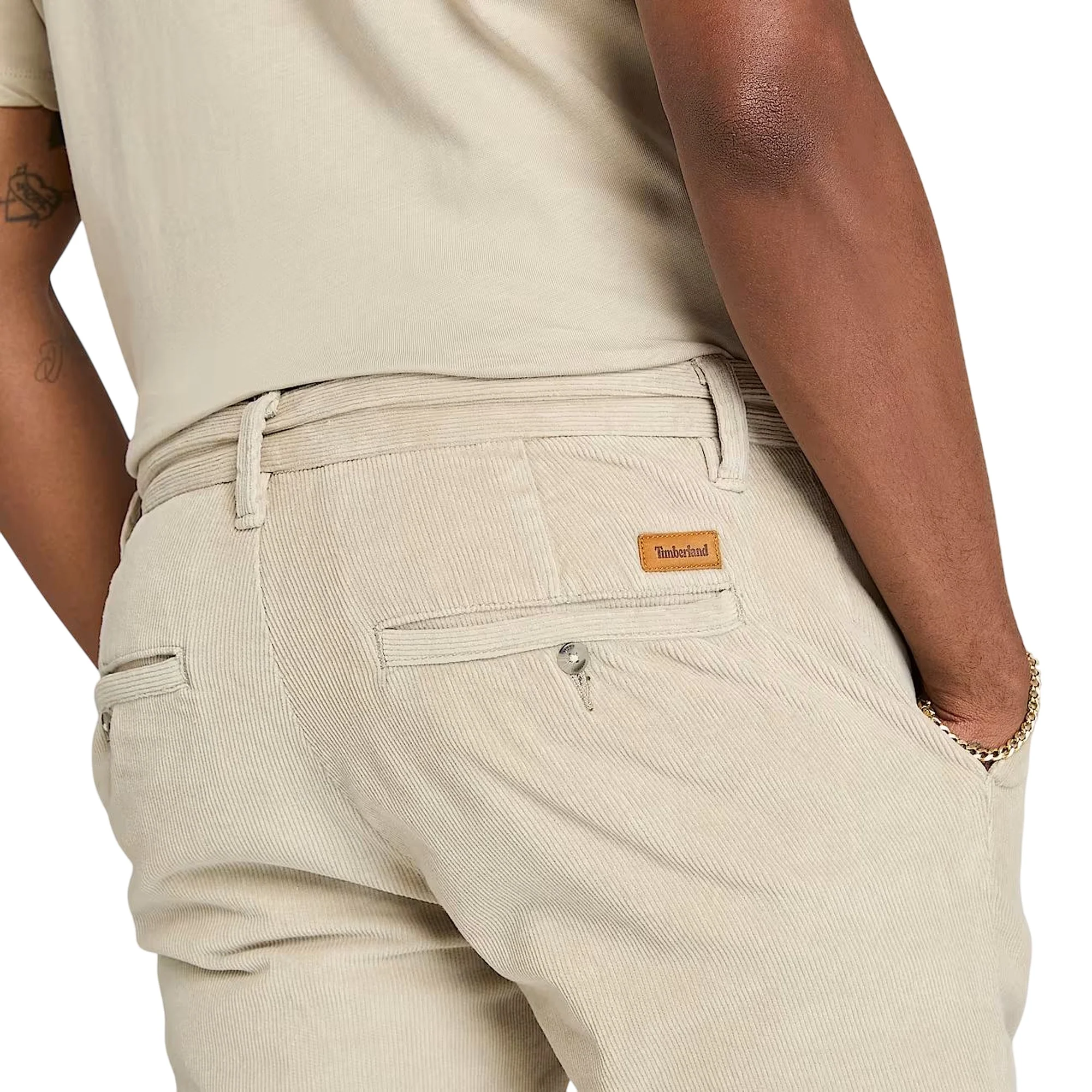 Pantaloni Uomo Claremont in velluto a coste Beige - immagine 5