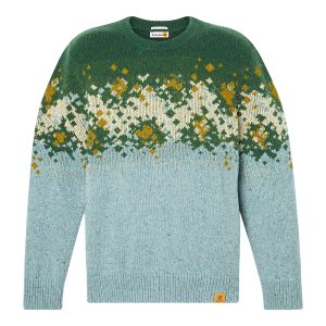Maglione Uomo Fair Isle Celeste