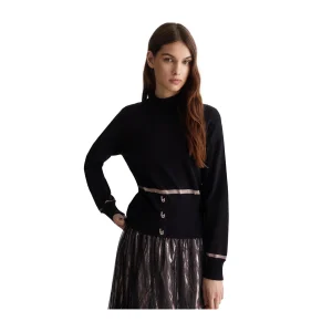 Maglia Donna con dettagli dorati