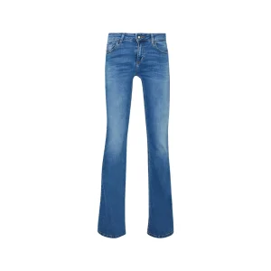 Jeans Donna a vita bassa con gamba flare