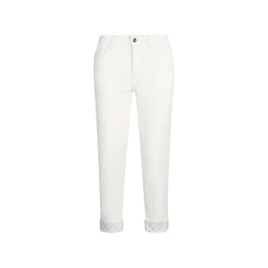 Pantaloni Donna Skinny Cropped Monreo Bianco
