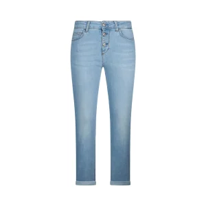 Jeans skinny Donna con risvolto in denim chiaro