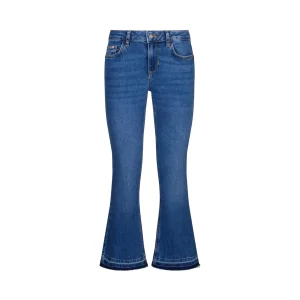 Jeans bootcut Donna con orli unfinished