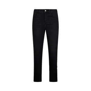 Jeans skinny Donna a vita alta in denim nero
