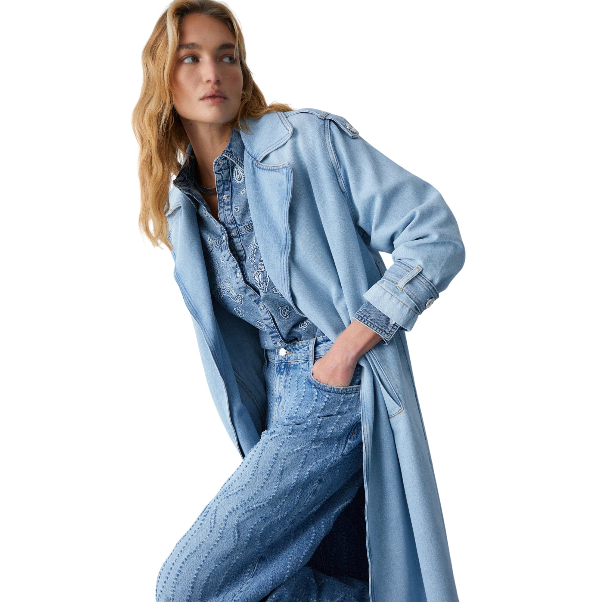 Jeans flare Donna con dettagli laserati - immagine 7