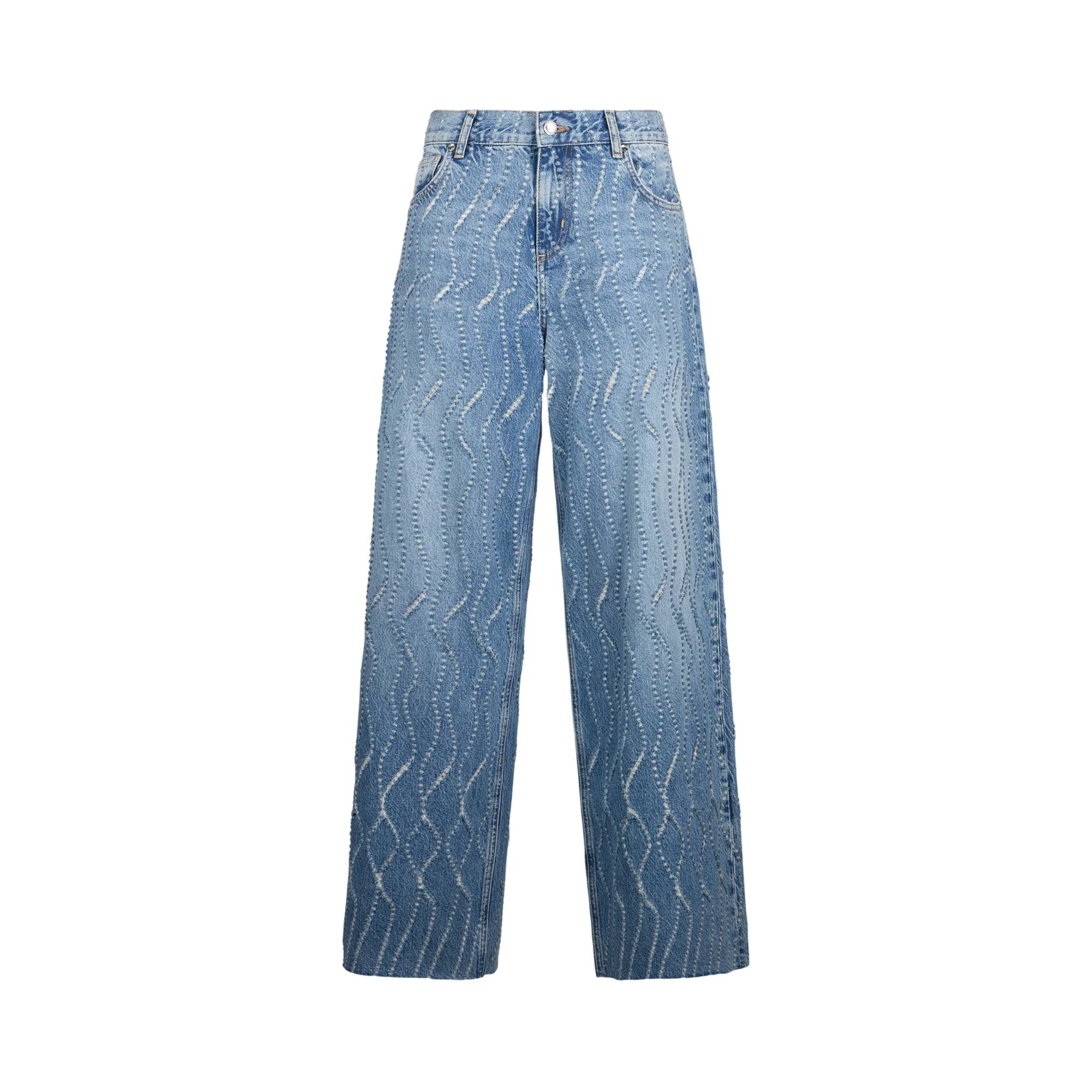 Jeans flare Donna con dettagli laserati - immagine 2