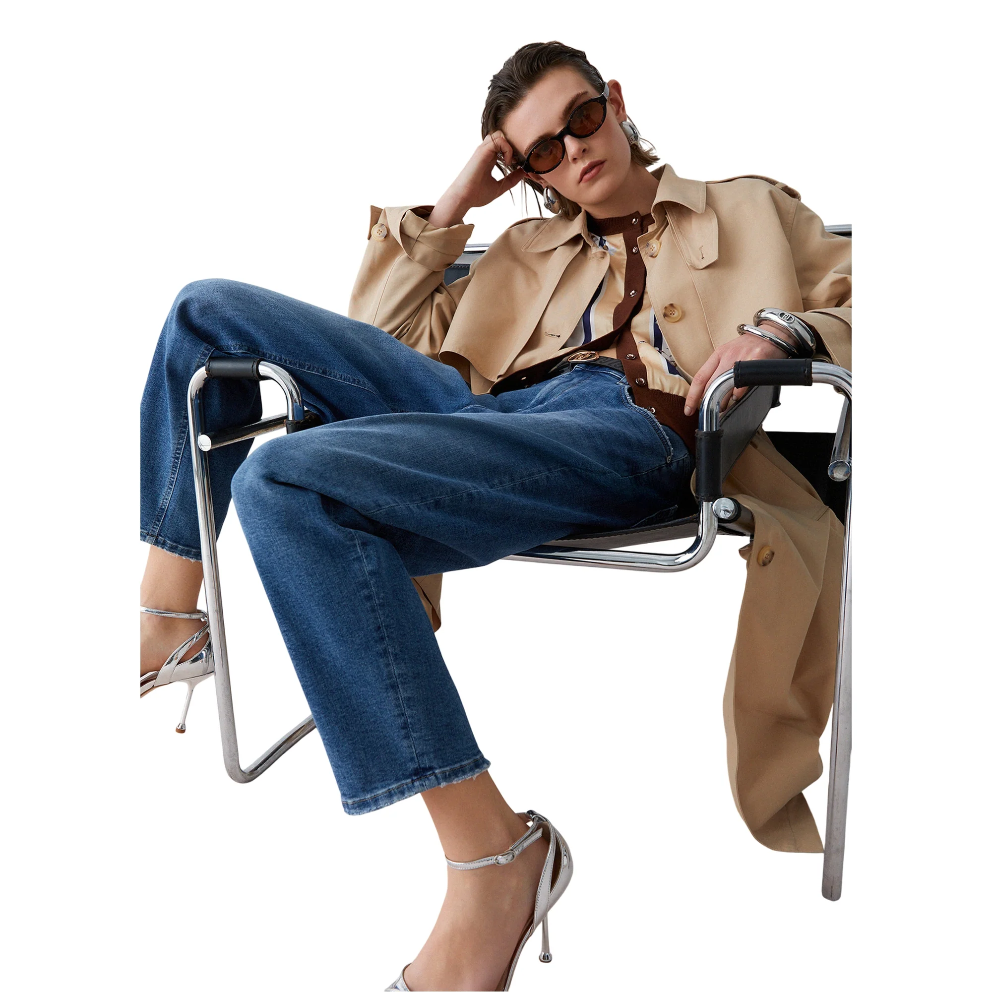 Jeans Boyfriend Donna con orlo affusolato - immagine 6