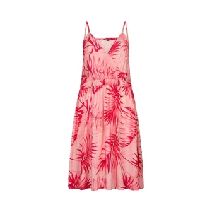 Abito corto da Donna con stampa palme