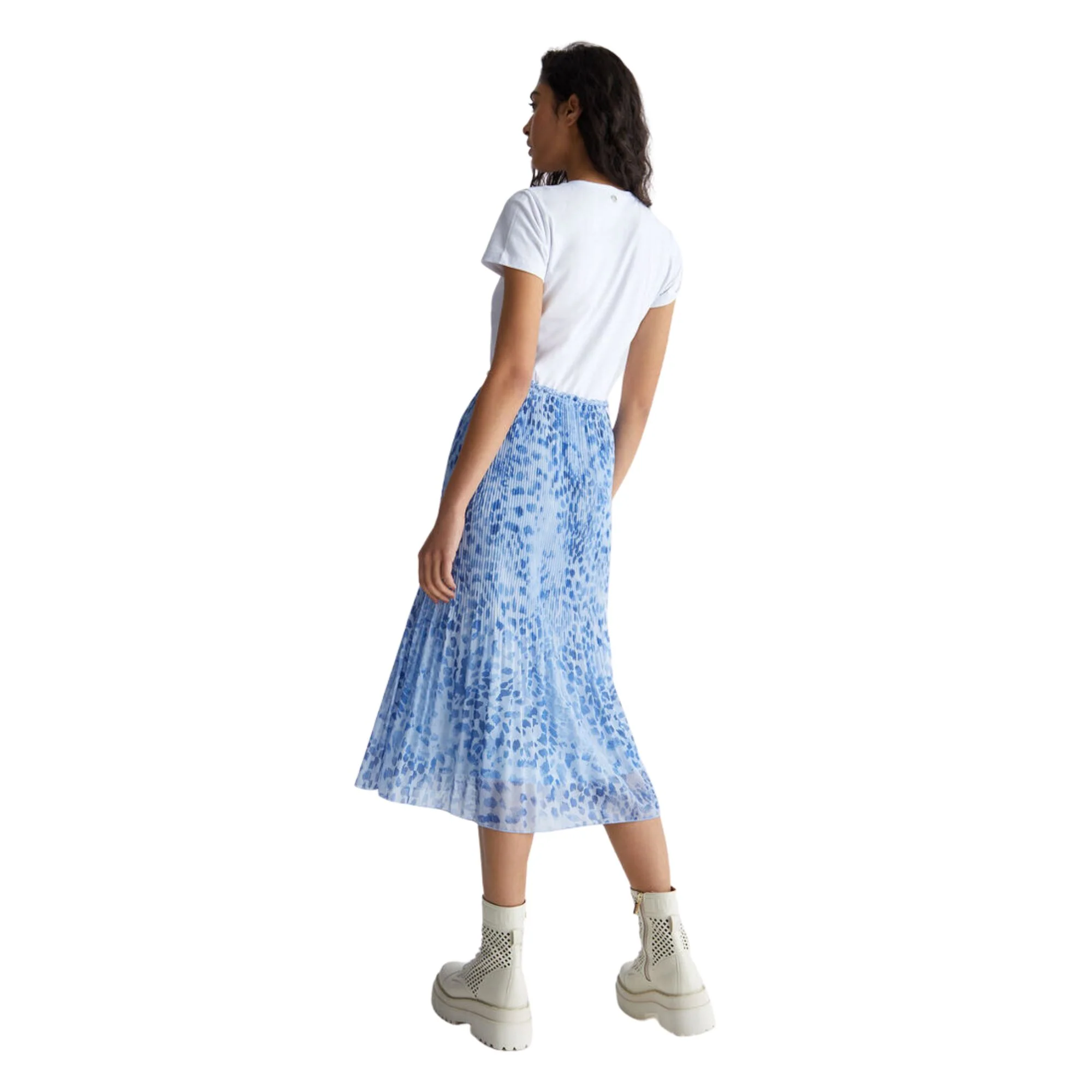 Abito Donna con gonna plissé stampata - immagine 4