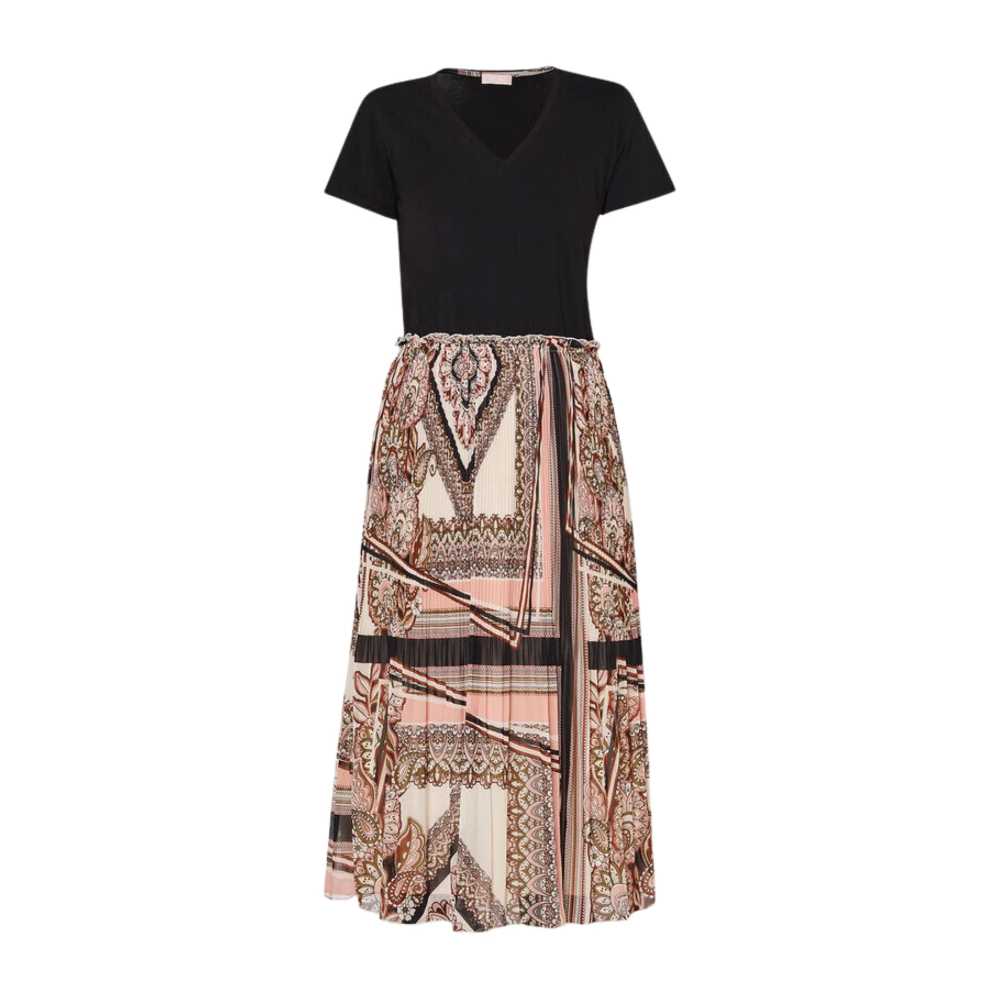 Abito Donna con gonna plissé stampata - immagine 5