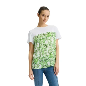 T-shirt Donna con dettaglio stampato Verde