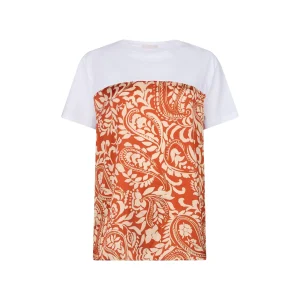 T-shirt Donna con dettaglio stampato Arancione