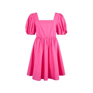 Abito corto Donna in popeline Rosa