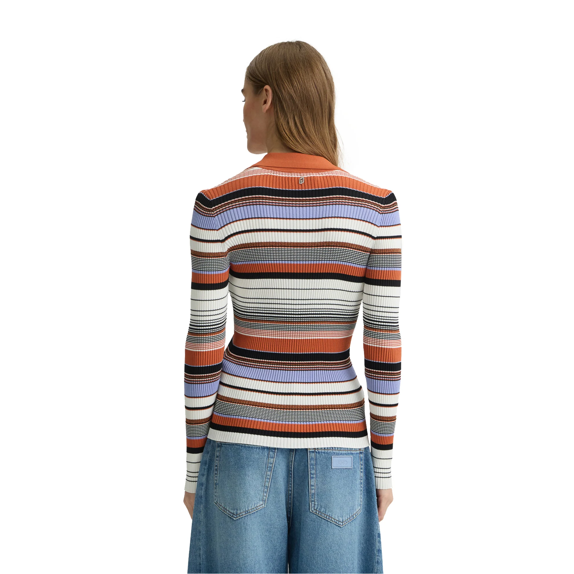 Cardigan Donna in maglia a righe - immagine 4