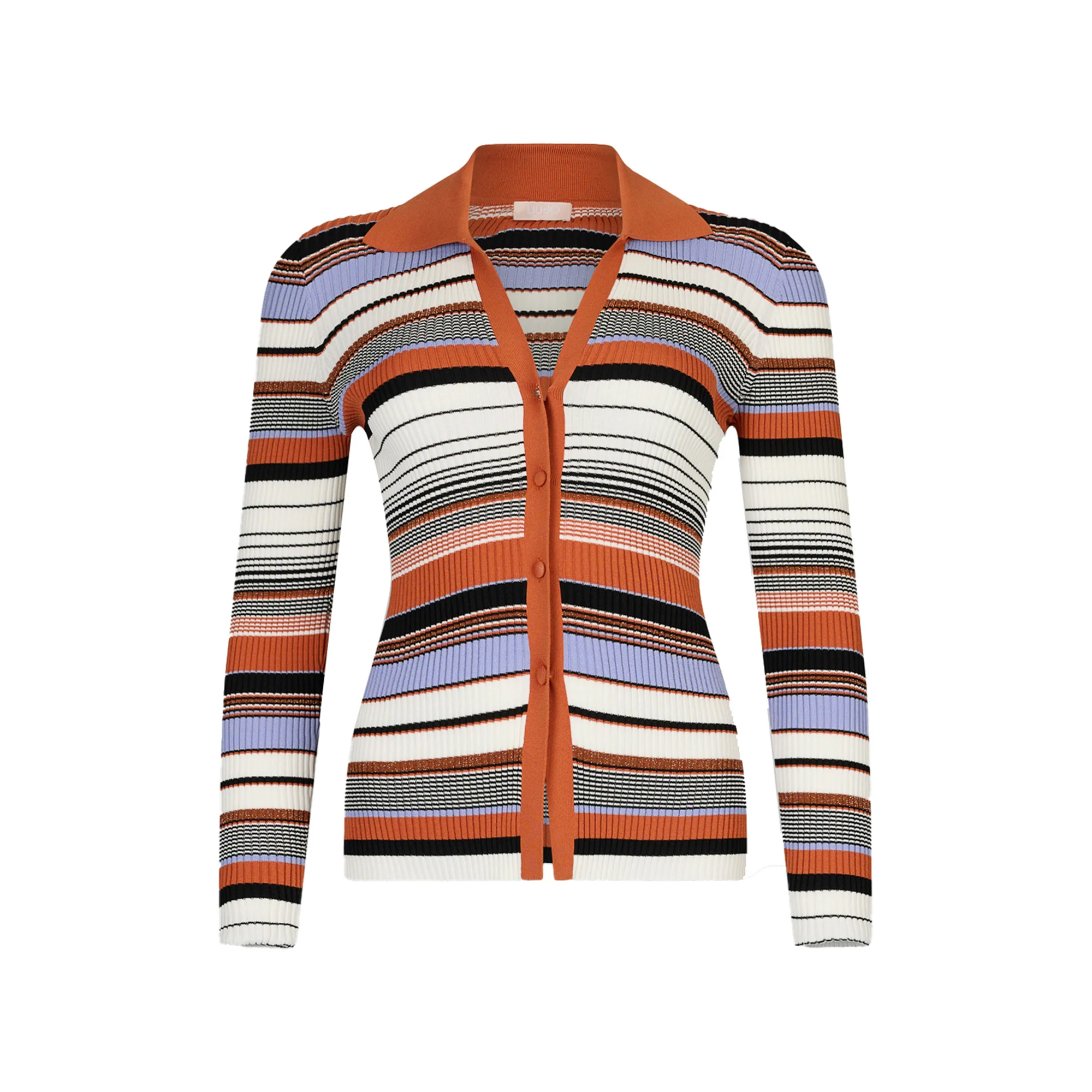 Cardigan Donna in maglia a righe - immagine 2