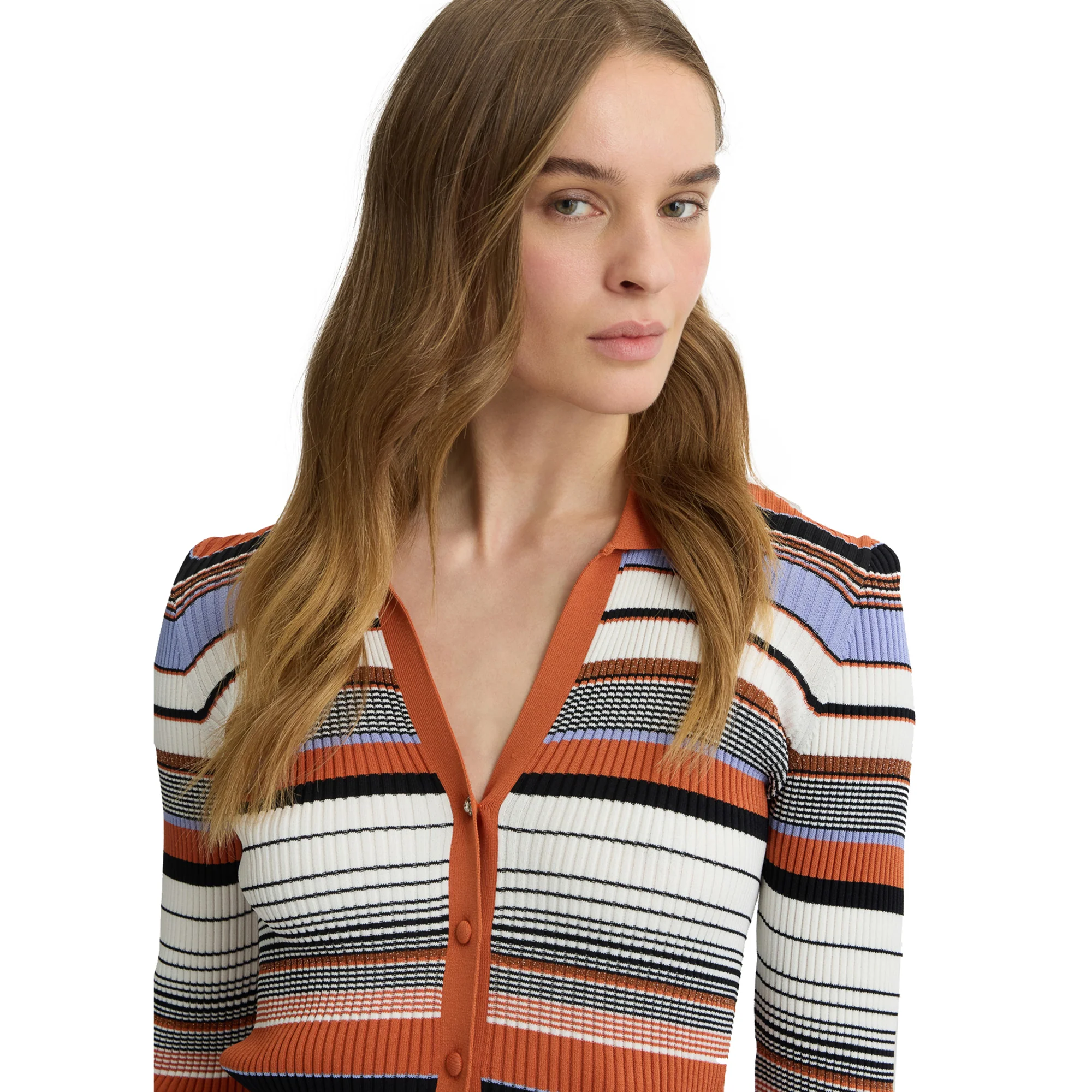 Cardigan Donna in maglia a righe - immagine 5