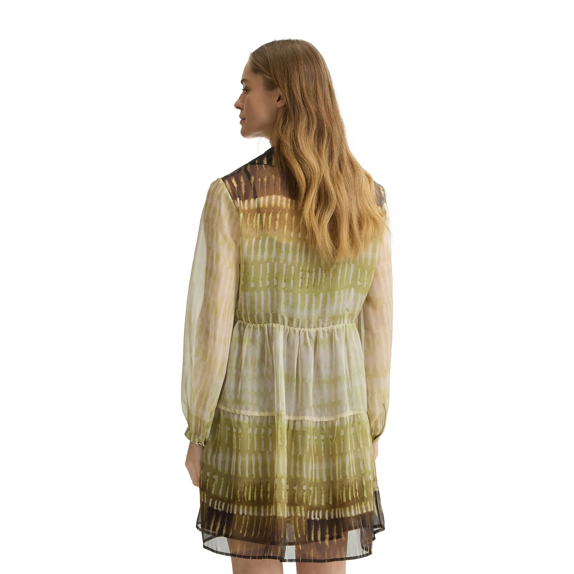 Abito corto Donna in chiffon stampato - immagine 4