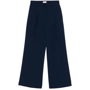 Pantaloni Flare da Donna in tinta unita blu