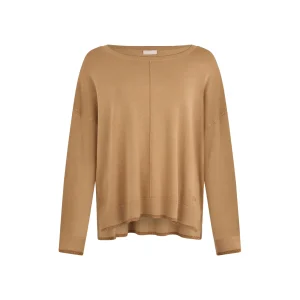 Maglia Donna Beige con interventi in lurex