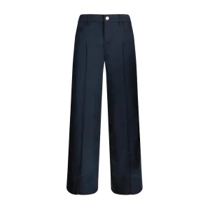 Pantaloni Flare Donna a vita alta Blu