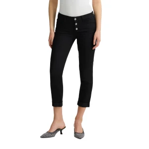 Pantaloni Donna skinny bottom up Nero