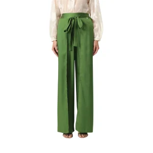 Pantaloni Donna in twill verde