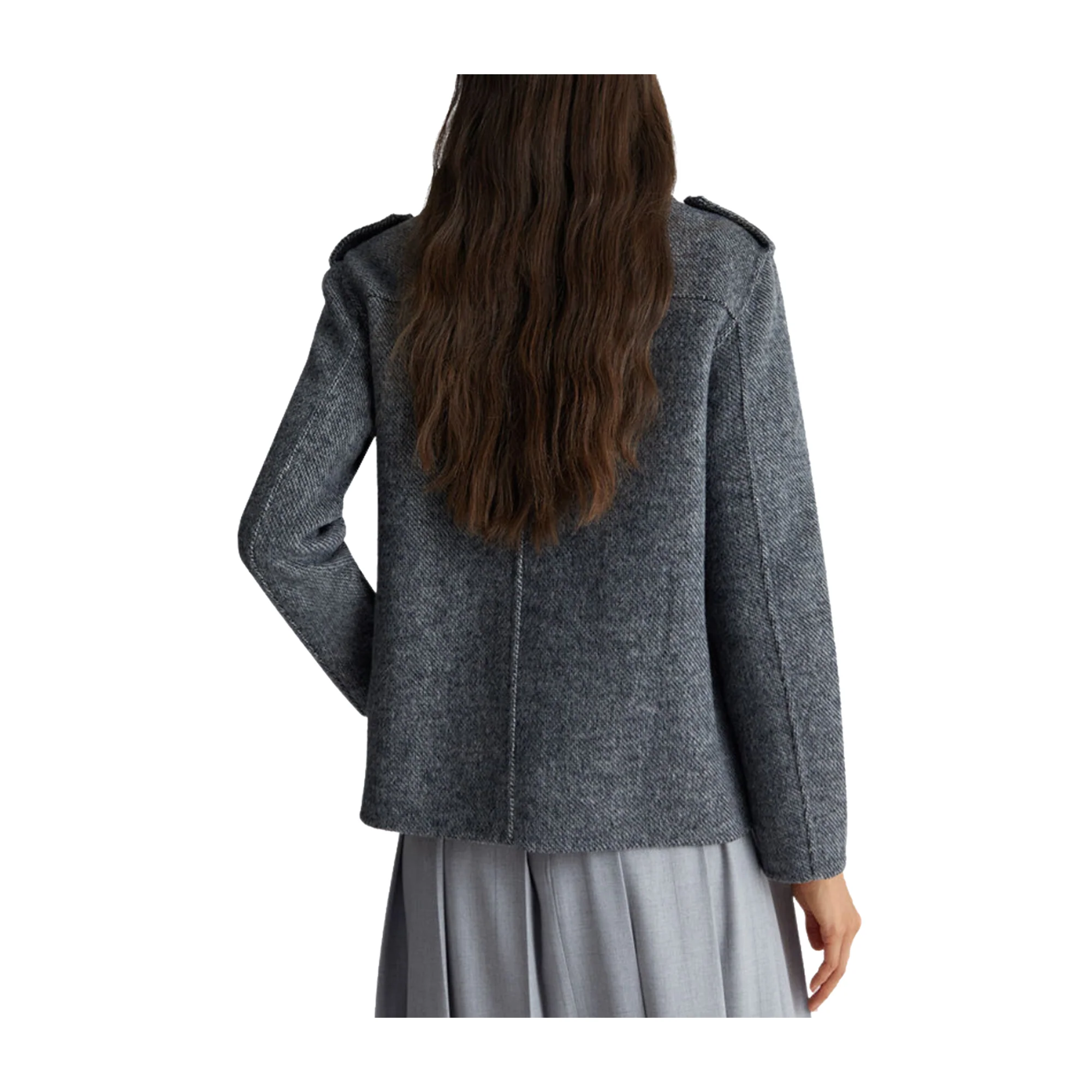 Cappotto Donna Biker in panno misto lana - immagine 4