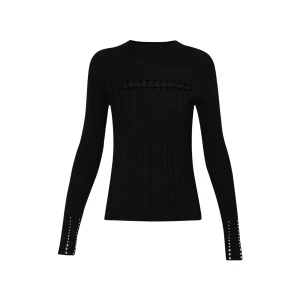 Maglia Donna con borchie sulle maniche