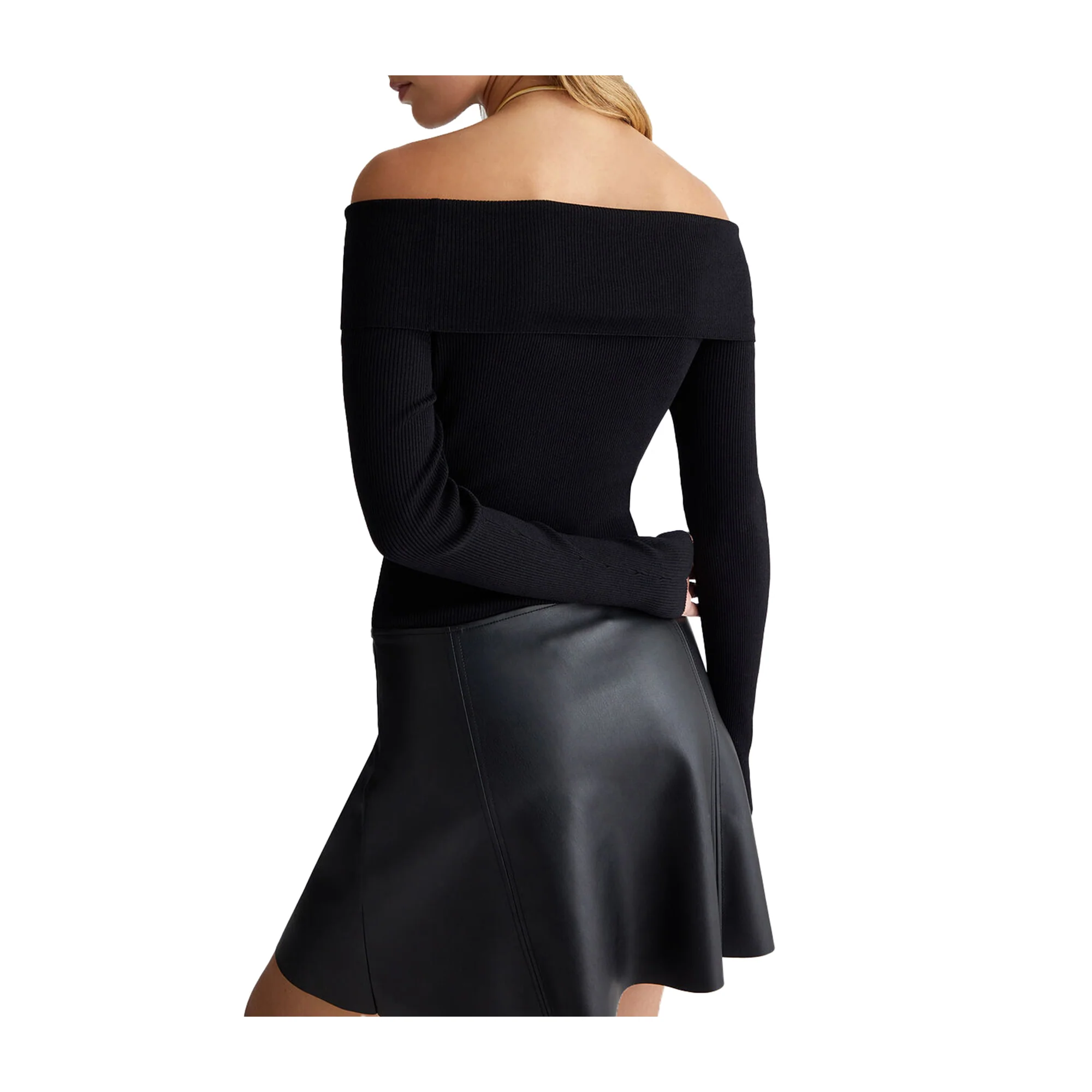 Abito Donna con gonna tessuto spalmato - immagine 7