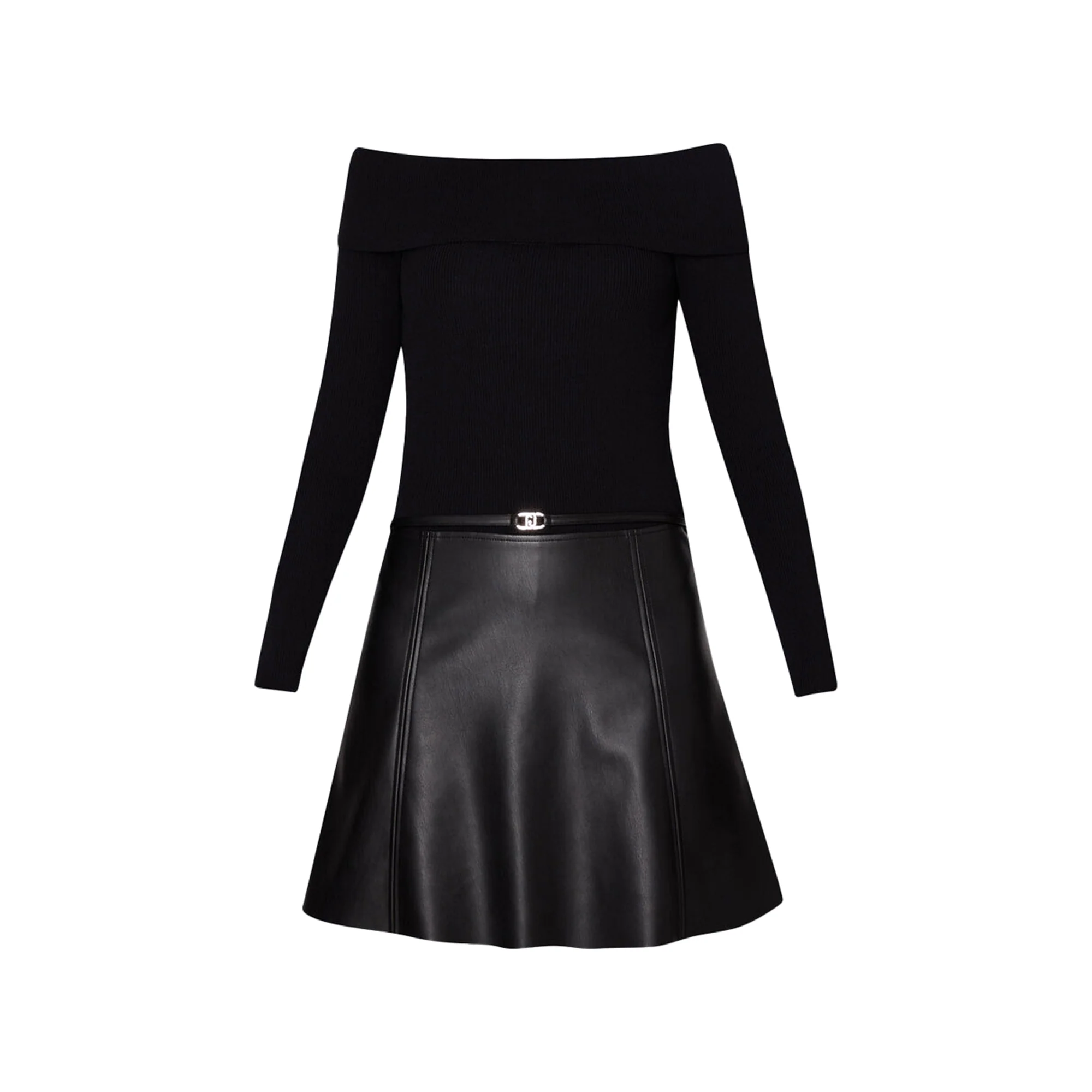 Abito Donna con gonna tessuto spalmato