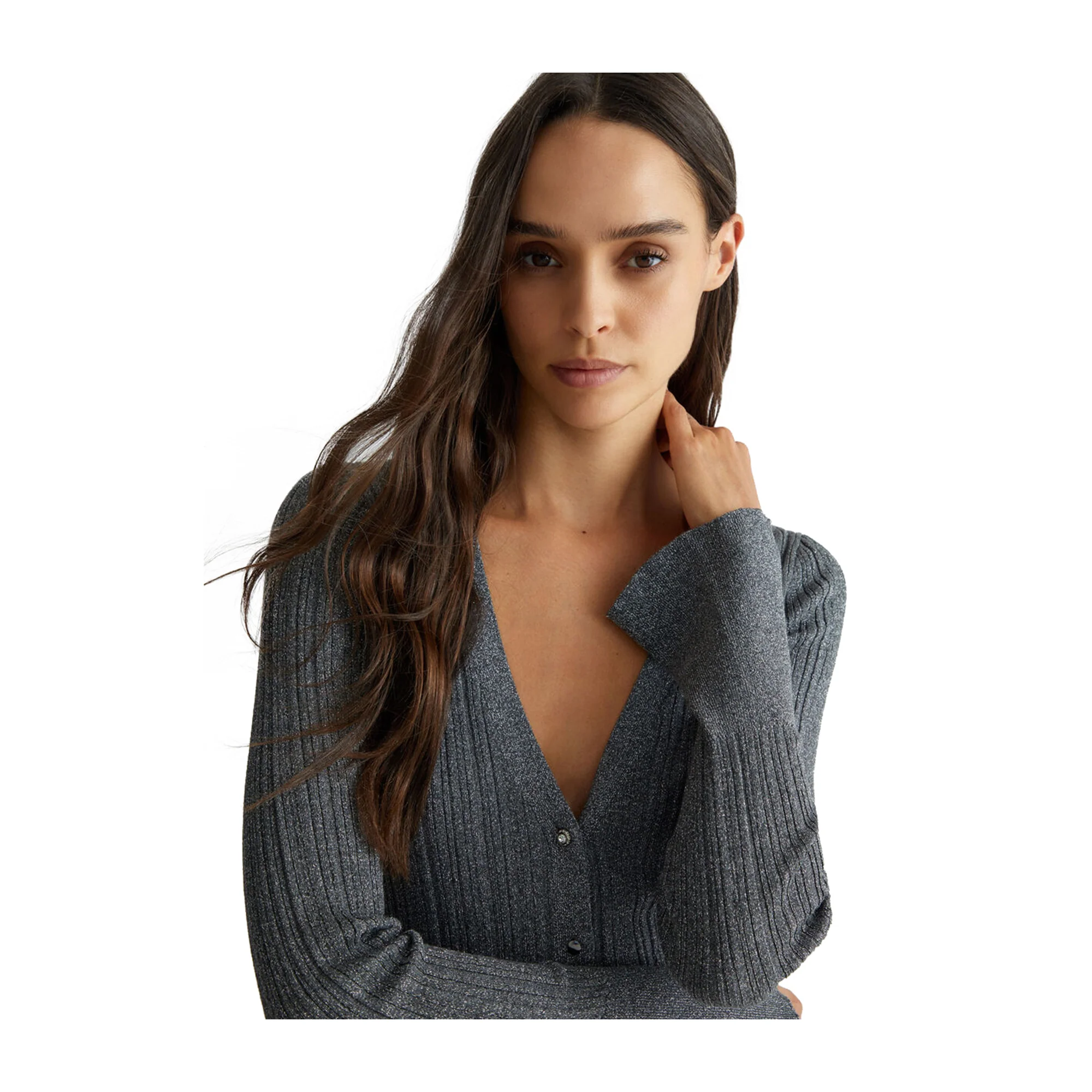 Cardigan Donna in maglia lurex - immagine 6